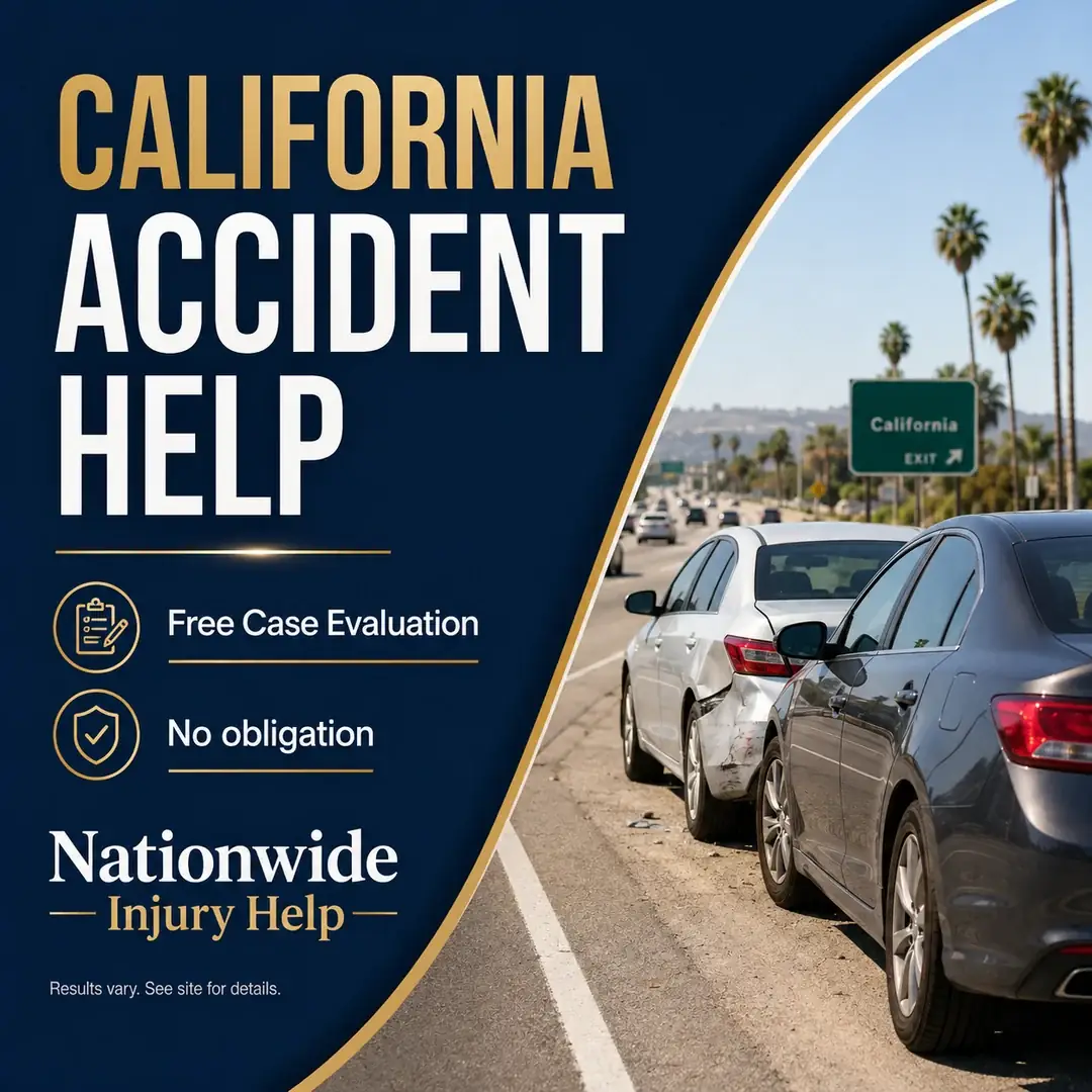 California accident help — free case evaluation, no obligation